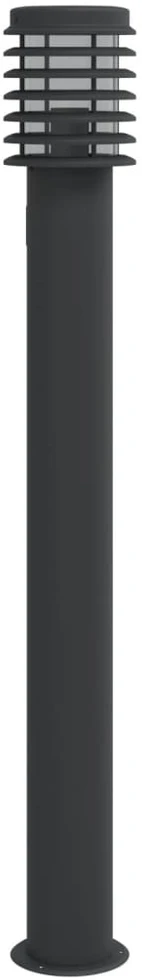 Lauko šviestuvas su išvedimu, juodas, 110cm, plienas