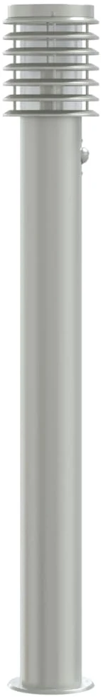 Lauko šviestuvas su jutikliu, sidabrinė, 110cm, plienas