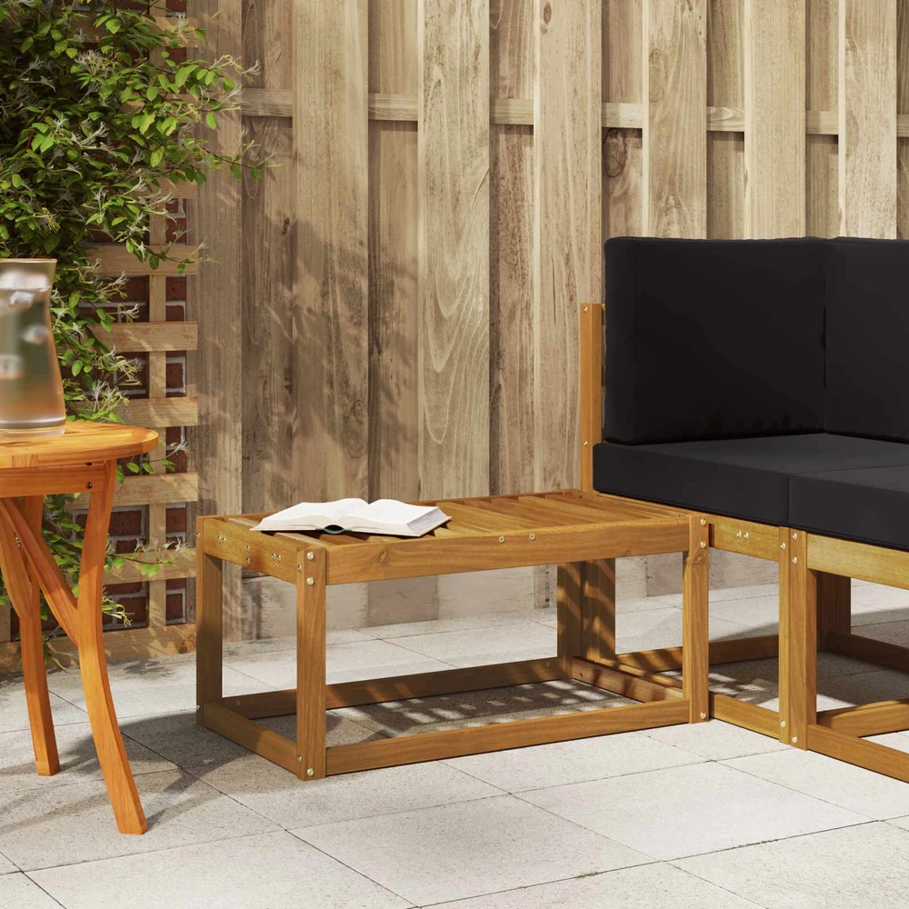 Lauko Taburets Kietos akacijos mediena Natūrali 79 x 43 x 37 cm