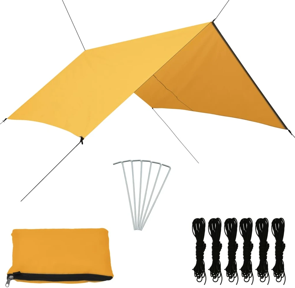 Lauko tentas, geltonos spalvos, 3x2,85m