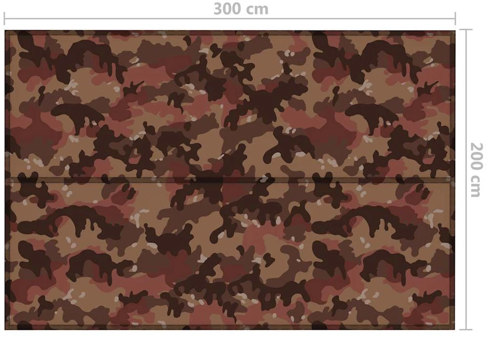 Lauko tentas, kamufliažinis, 3x2m