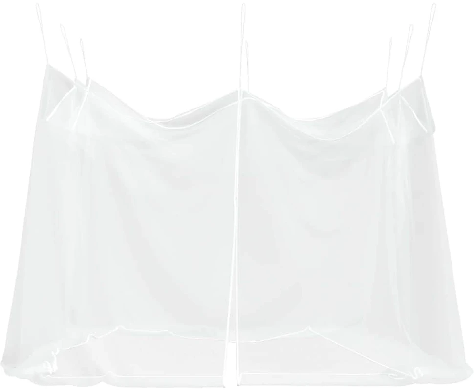 Lauko tinklelis nuo uodų, 220 tinklo, baltas, 300x300x250 cm