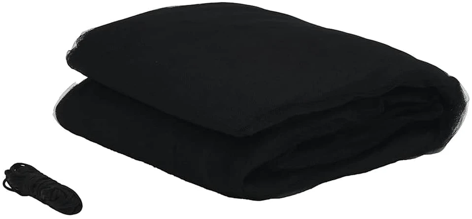 Lauko tinklelis nuo uodų, 220 tinklo, juodas, 300x300x250 cm