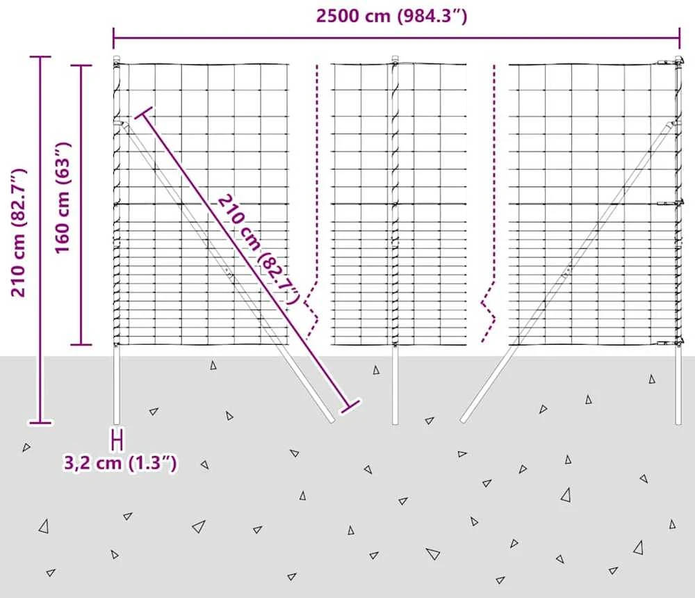 Pagrindo Suvirintas Vielos Tvora 25 x 1,6 m Sidabrinė Tinklelis