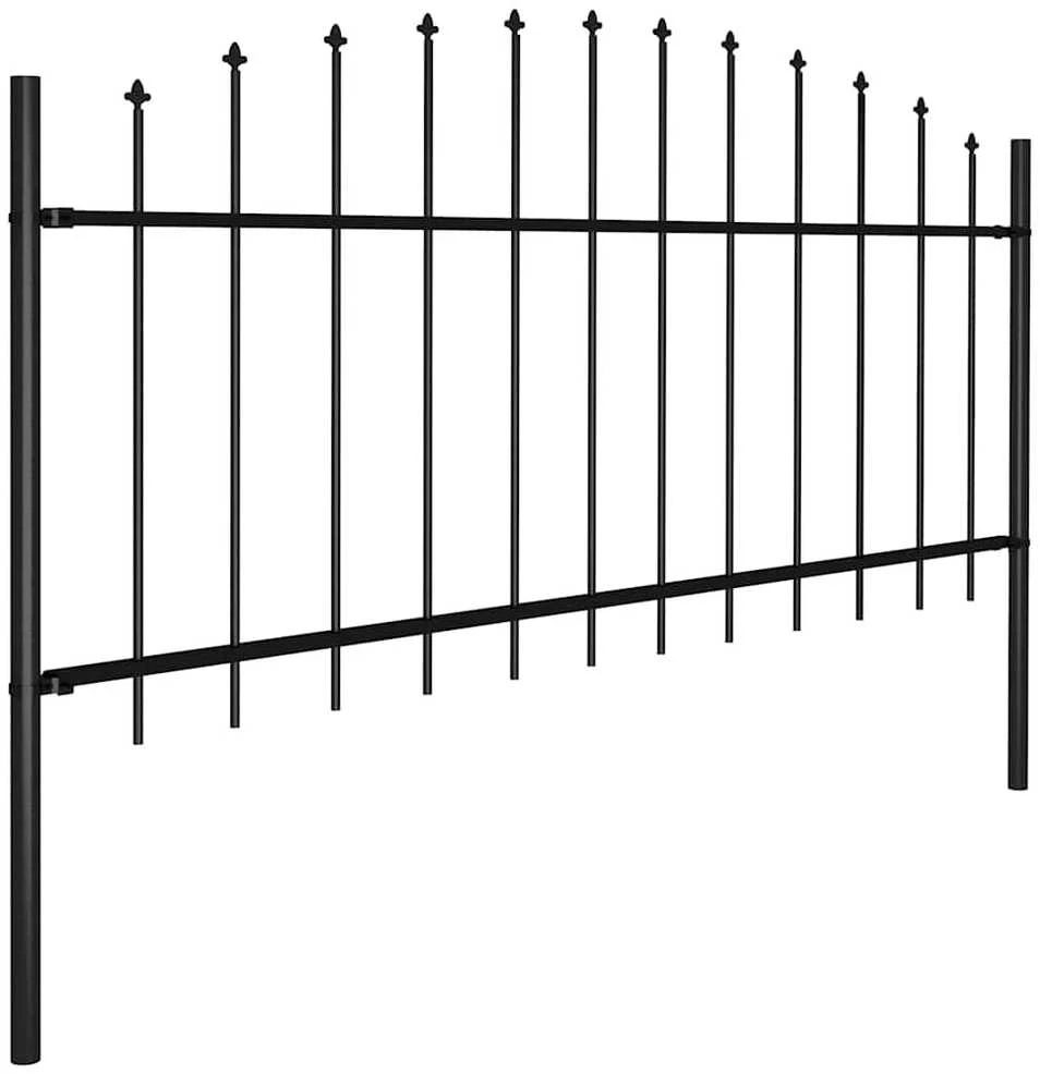 Lauko tvora su iečių viršug., juoda, (0,5-0,75)x1,7m, plienas