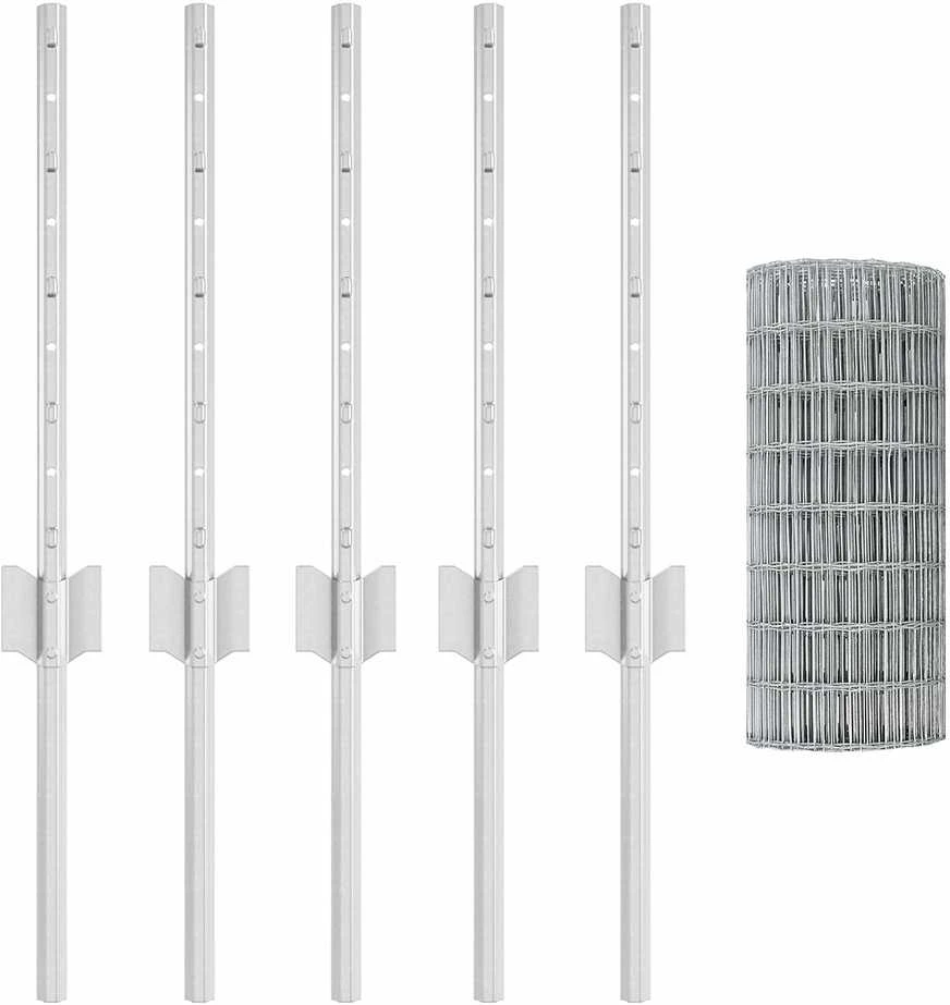 Euro tvoros su stulpu 10 x 0,4 m Galvanizuotas plienas