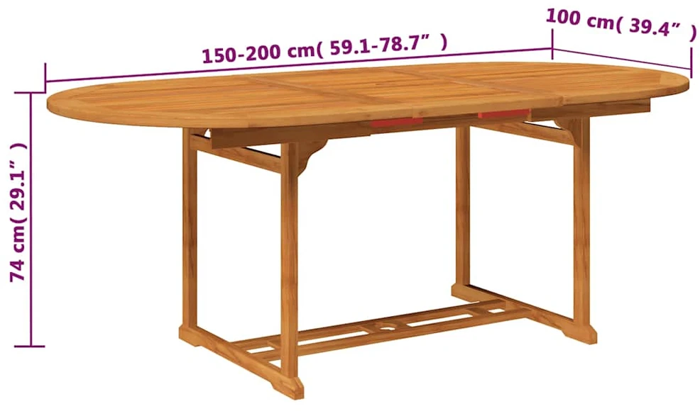 Lauko baldų komplektas Lauko valgomojo baldų kompl., 7d., akacijos medienos masyvas