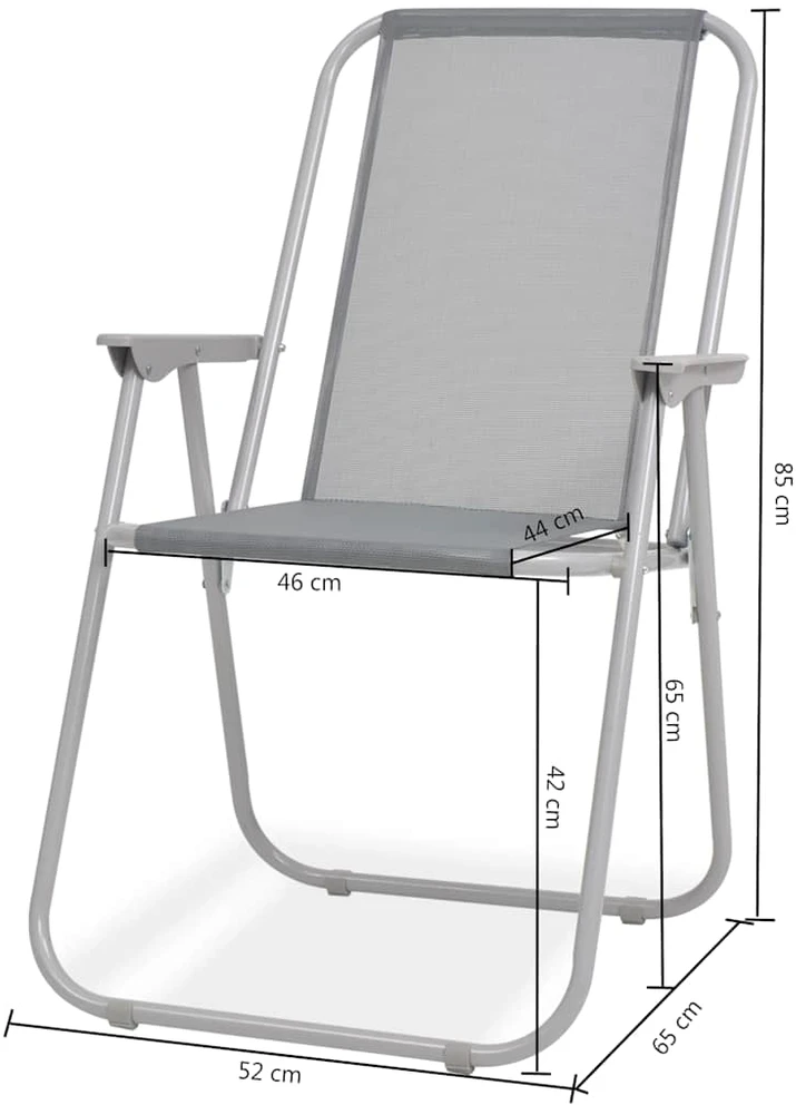 Lauko baldų komplektas Lauko valgomojo baldų kompl., 8d., plien. ir tekstil., pilka