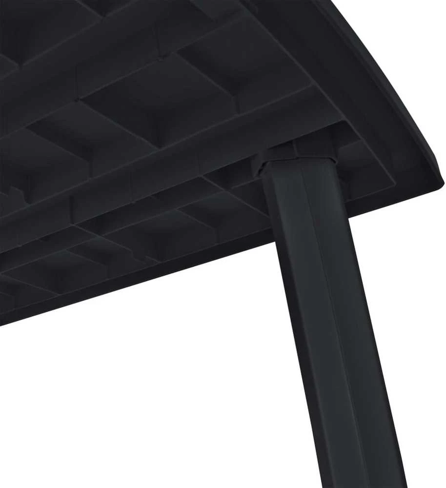 Lauko baldų komplektas Lauko valgomojo baldų komplektas, 11d., antrac. sp., plastikas