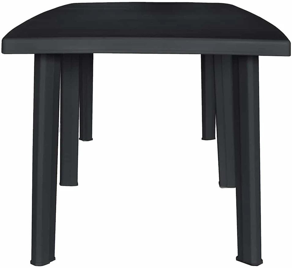 Lauko baldų komplektas Lauko valgomojo baldų komplektas, 11d., antrac. sp., plastikas