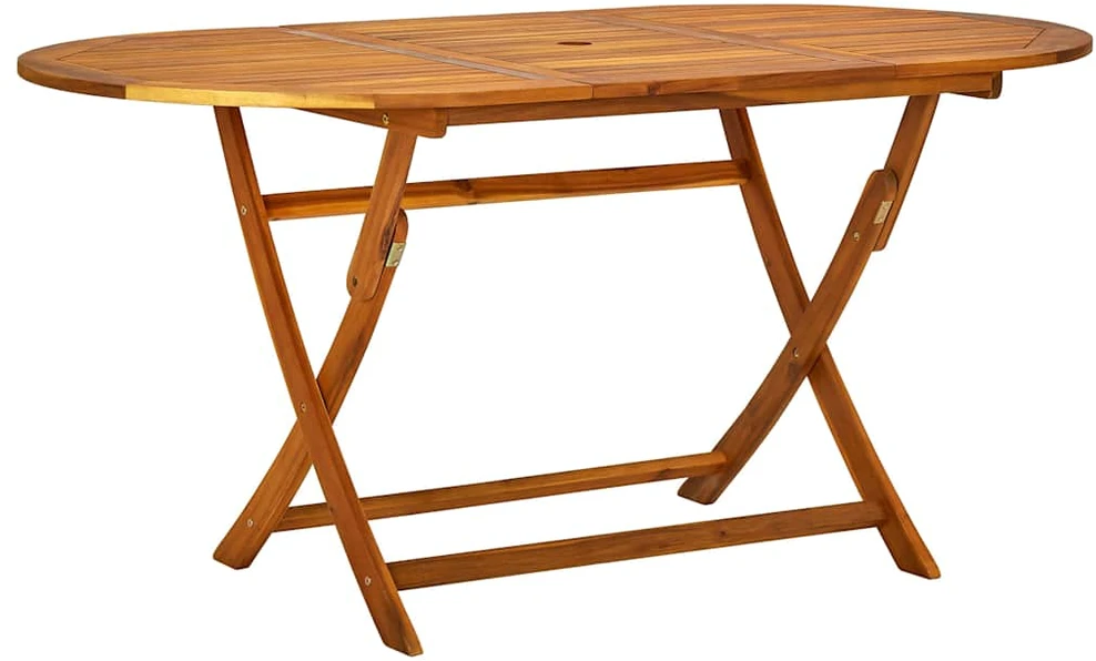 Lauko baldų komplektas Lauko valgomojo baldų komplektas, 7d., akacijos masyvas