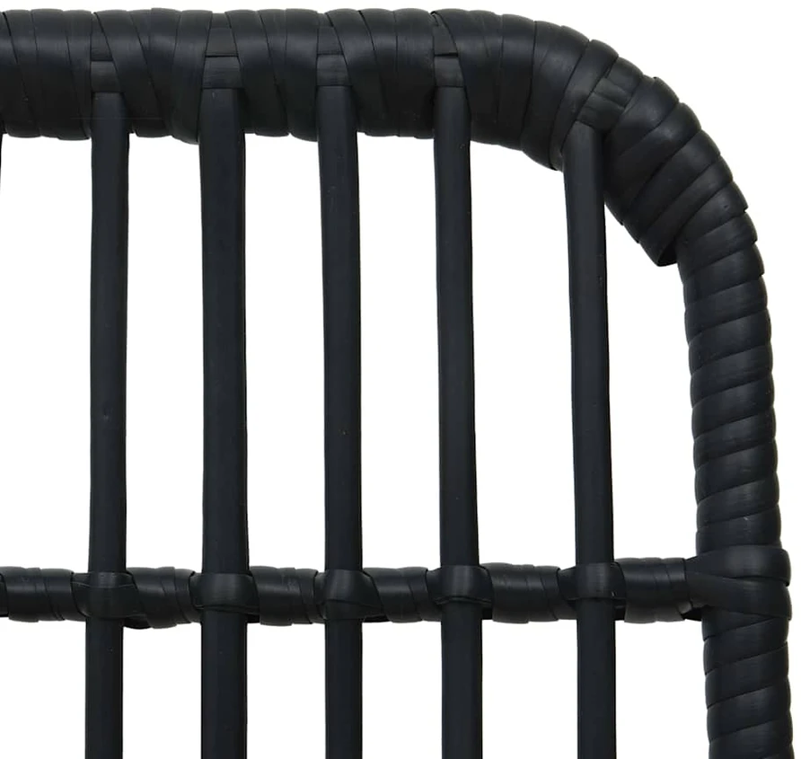 Lauko valgomojo komplektas, 5 dalių, poliratanas ir stiklas