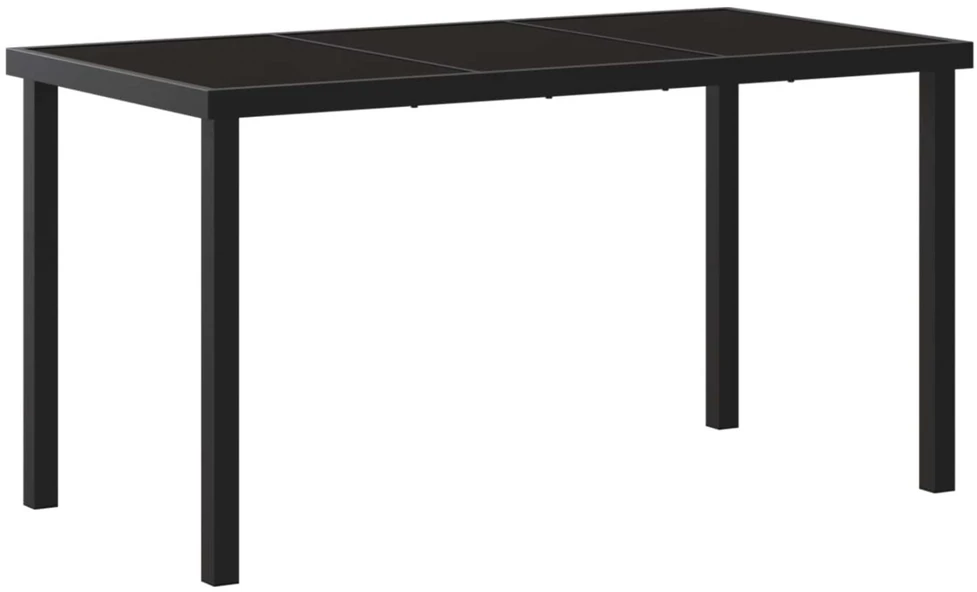 Lauko valgomojo komplektas 5 vnt. Juoda ir turkio poliratanas