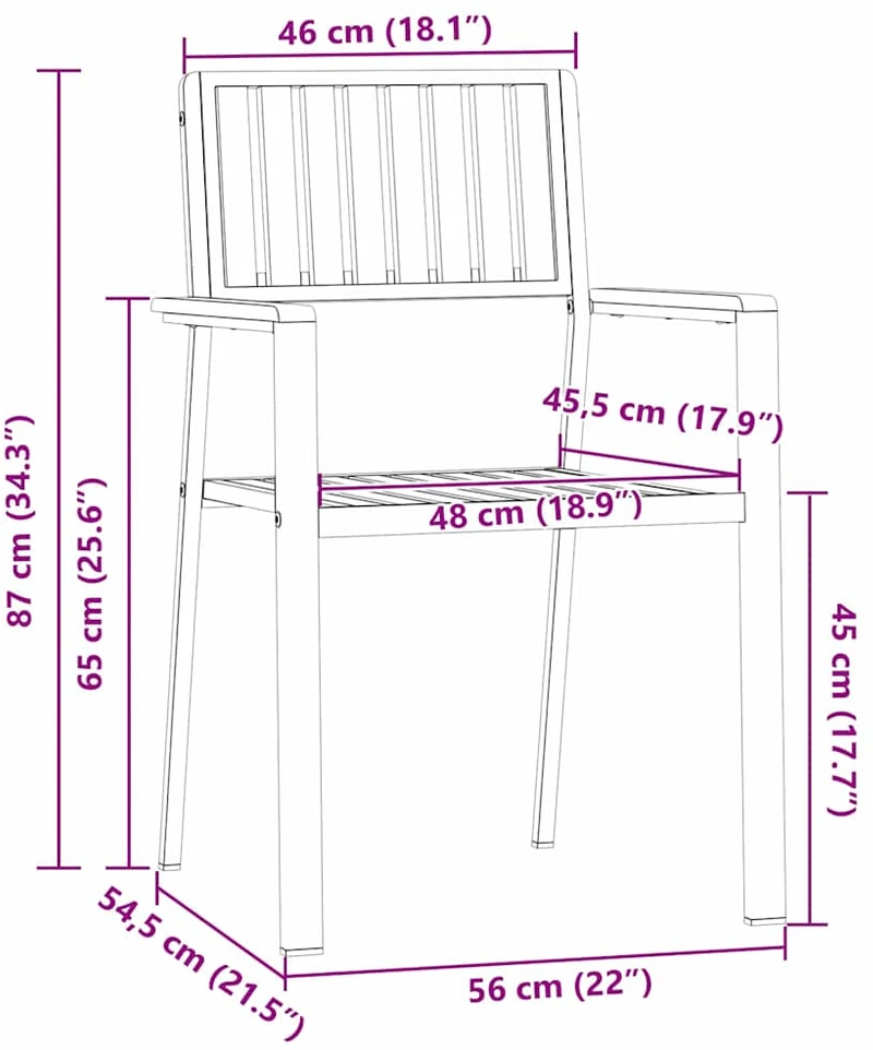 Lauko valgomojo komplektas 7 vnt. 150 x 90 x 75 cm