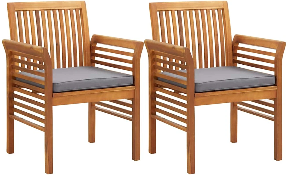 Lauko valgomojo komplektas su pagalvėlėmis, 5 dalių, akacija