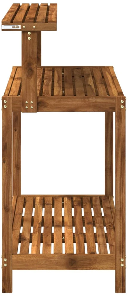 Lauko vazonų stalas 111,5 x 48,5 x 107 cm Natūrali