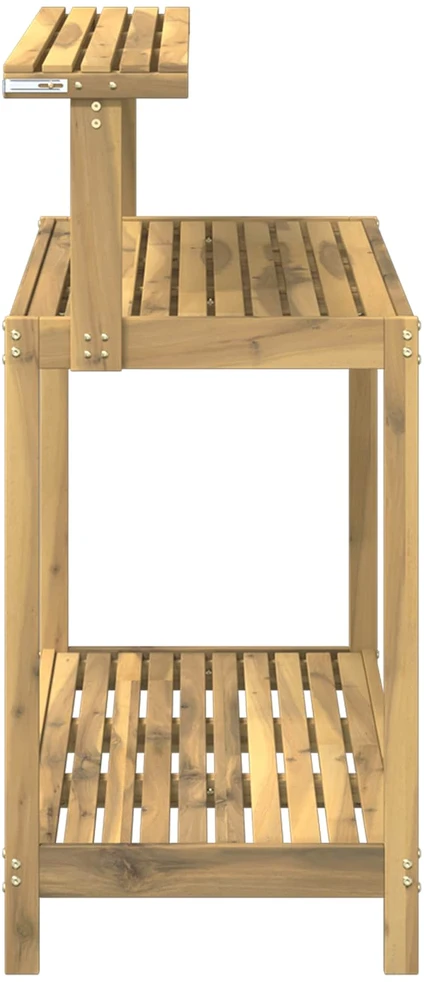 Lauko vazonų stalas 111,5 x 48,5 x 107 cm Balta