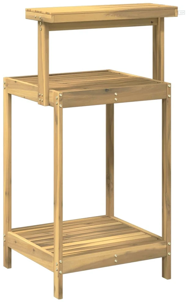 Lauko vazonų stalas 56,5 x 48,5 x 107 cm Balta