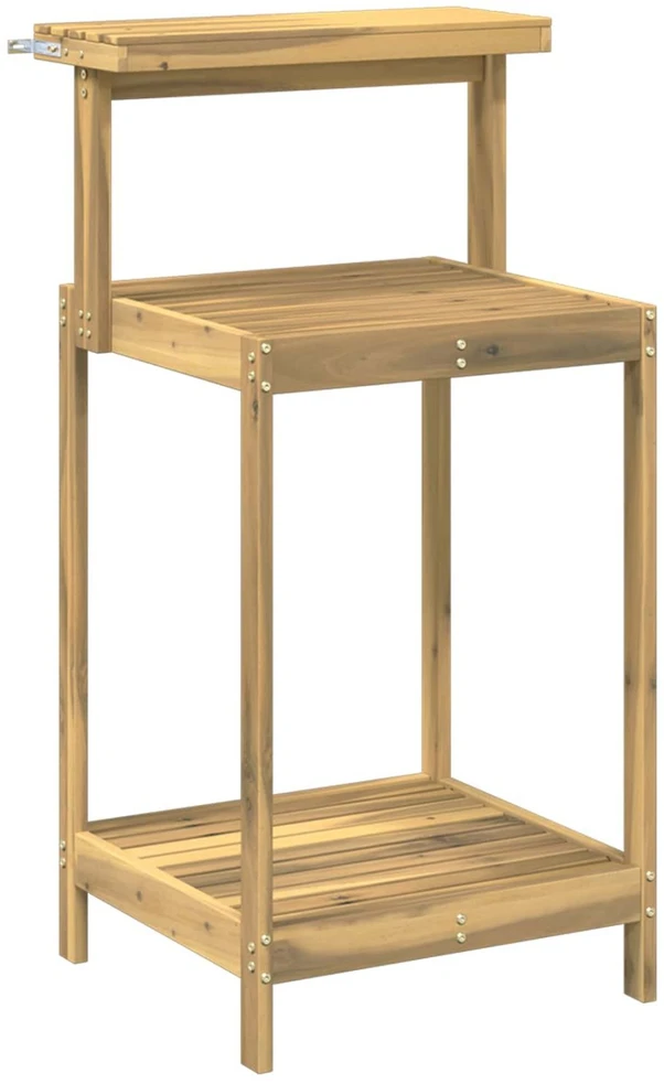 Lauko vazonų stalas 56,5 x 48,5 x 107 cm Balta