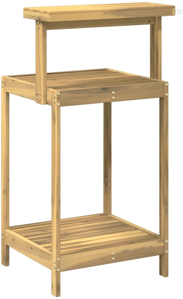 Lauko vazonų stalas 56,5 x 48,5 x 107 cm Balta