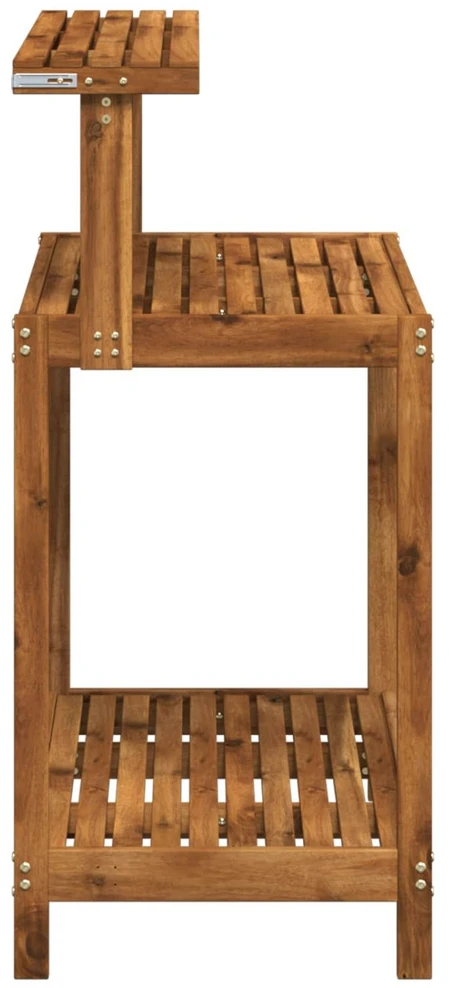 Lauko vazonų stalas 86,5 x 48,5 x 106 cm Natūrali