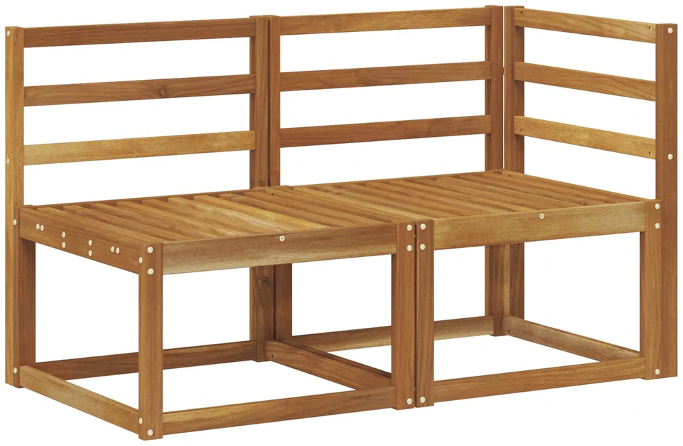 Lauko vidurinė ir kampinė sofa 2 Vienetas Natūrali