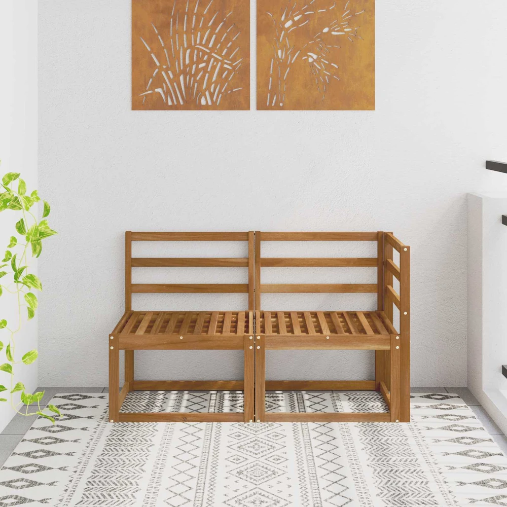 Lauko vidurinė ir kampinė sofa 2 Vienetas Natūrali