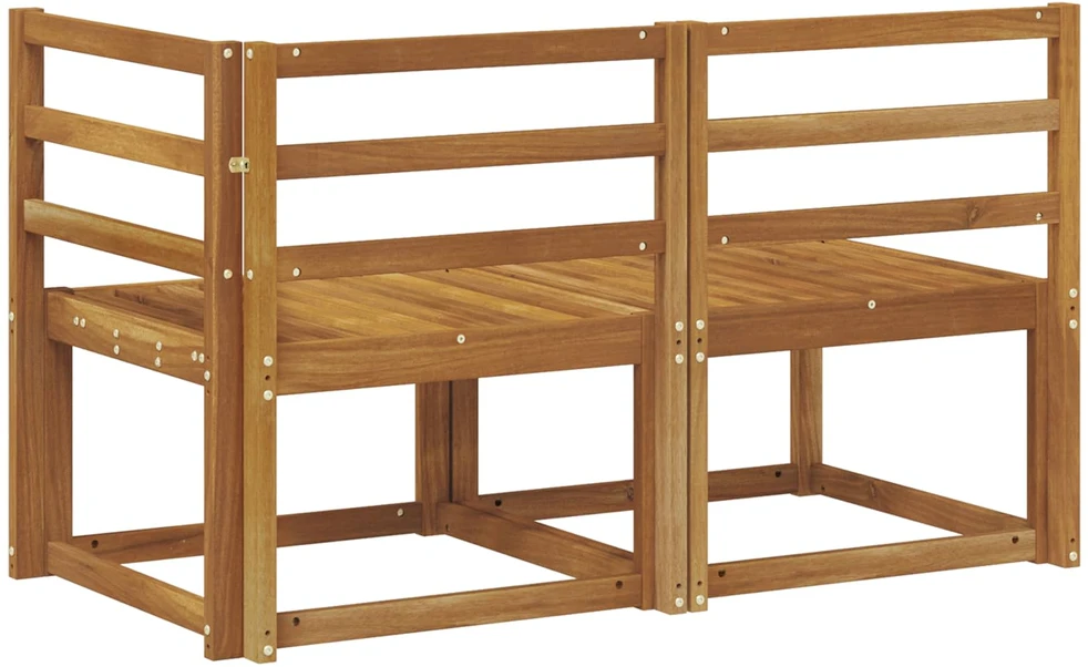 Lauko vidurinė ir kampinė sofa 2 Vienetas Natūrali