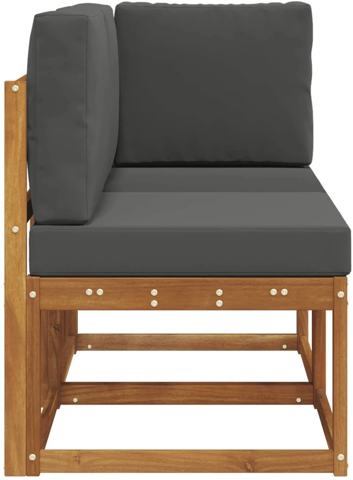 Lauko vidurinė ir kampinė sofa su pagalve 2 Vienetas