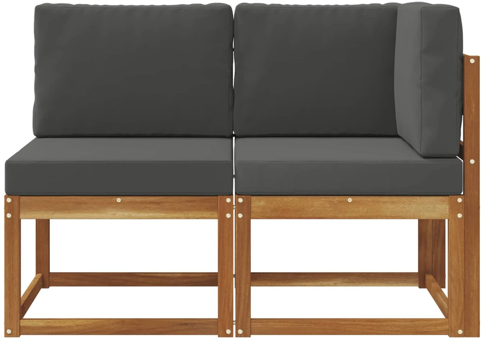 Lauko vidurinė ir kampinė sofa su pagalve 2 Vienetas