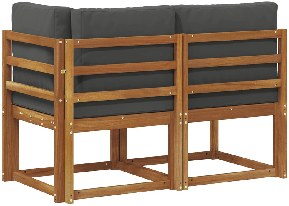 Lauko vidurinė ir kampinė sofa su pagalve 2 Vienetas