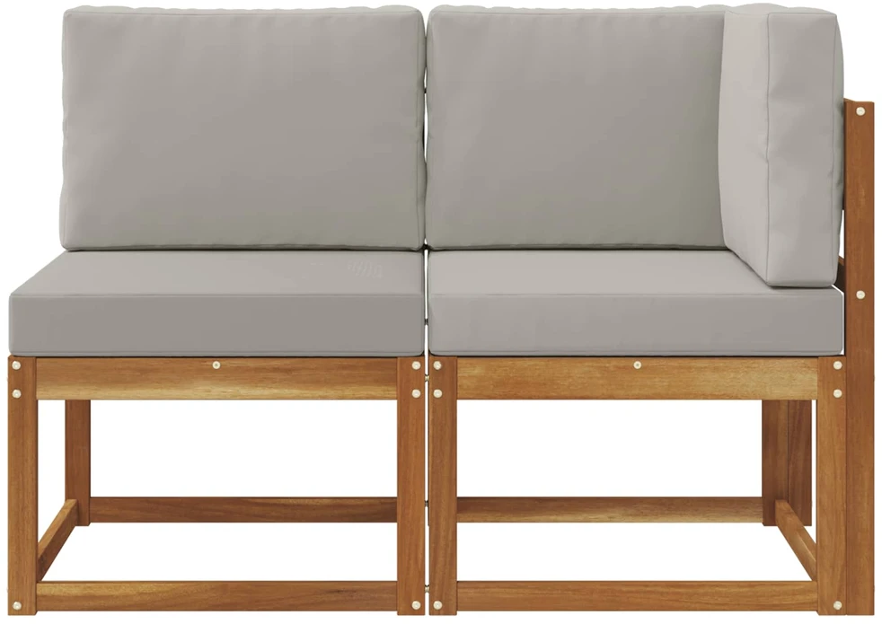 Lauko vidurinė ir kampinė sofa su pagalve 2 Vienetas