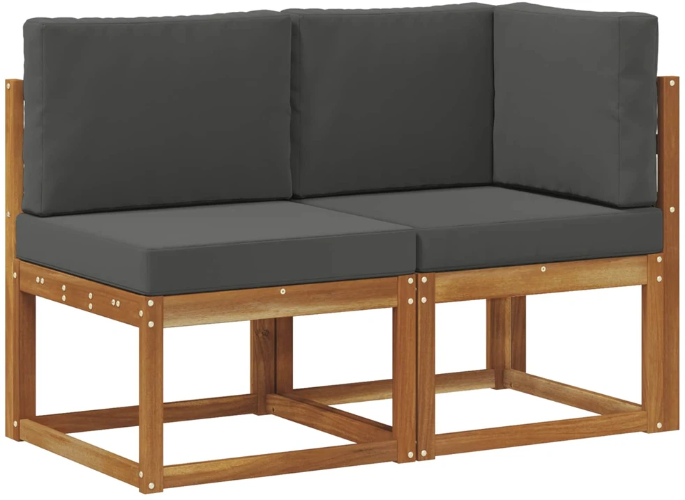 Lauko vidurinė ir kampinė sofa su pagalve 2 Vienetas