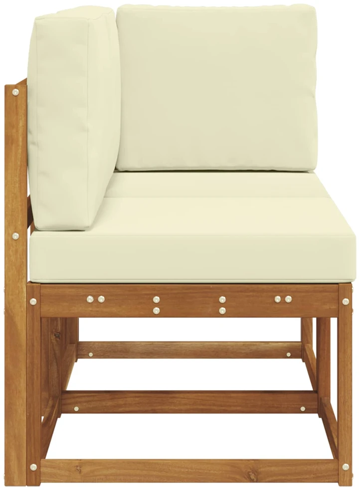 Lauko vidurinė ir kampinė sofa su pagalve 2 Vienetas