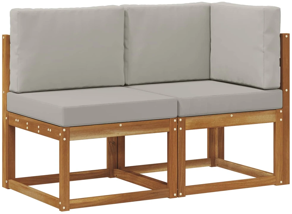 Lauko vidurinė ir kampinė sofa su pagalve 2 Vienetas
