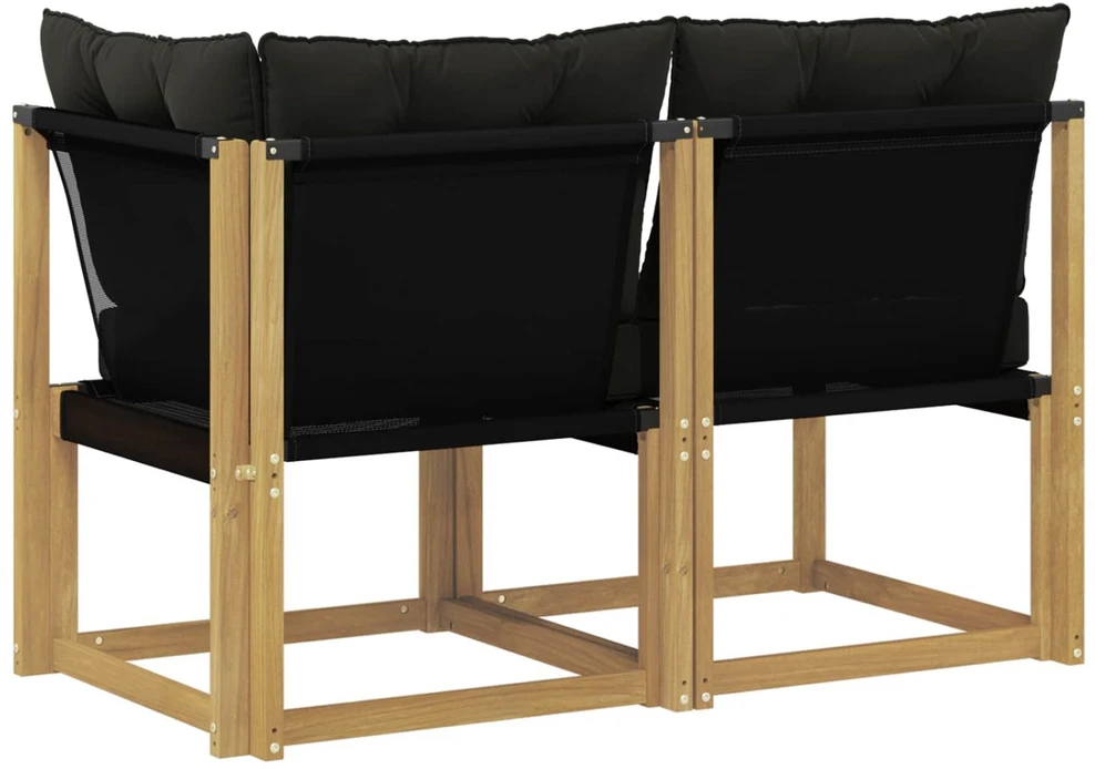 2 vnt. Lauko vidurinė ir kampinė sofa Balta