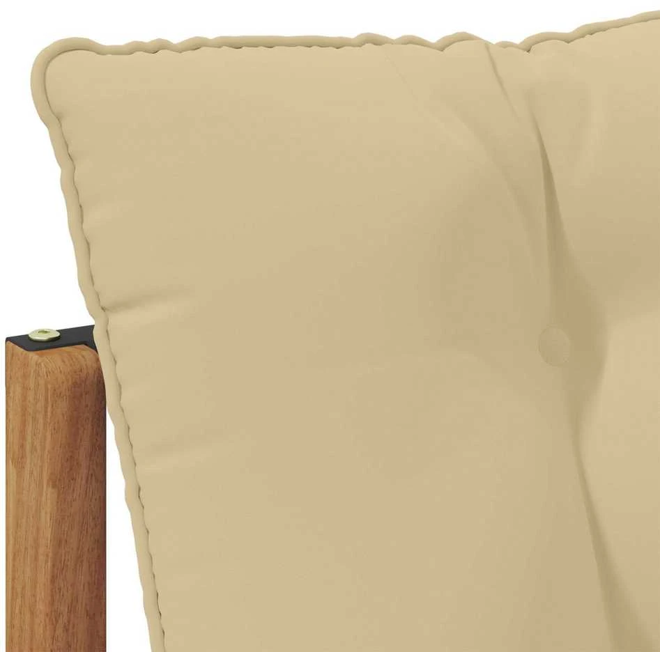 3 vnt. Lauko vidurinė ir kampinė sofa Natūrali