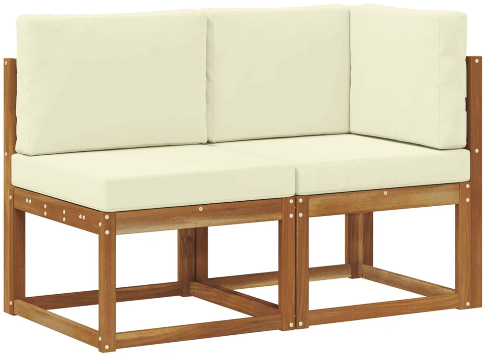 Lauko vidurinė ir kampinė sofa su pagalve 2 Vienetas