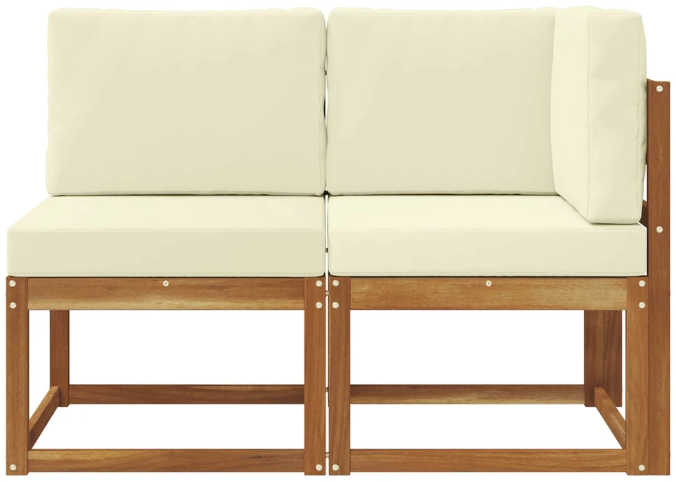Lauko vidurinė ir kampinė sofa su pagalve 2 Vienetas