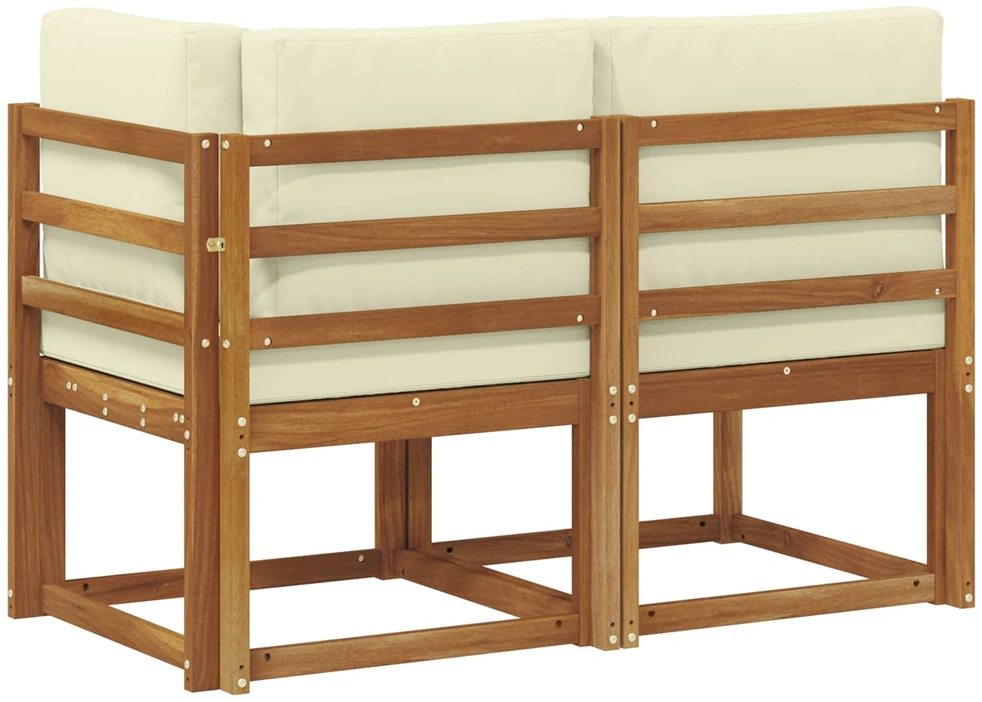 Lauko vidurinė ir kampinė sofa su pagalve 2 Vienetas