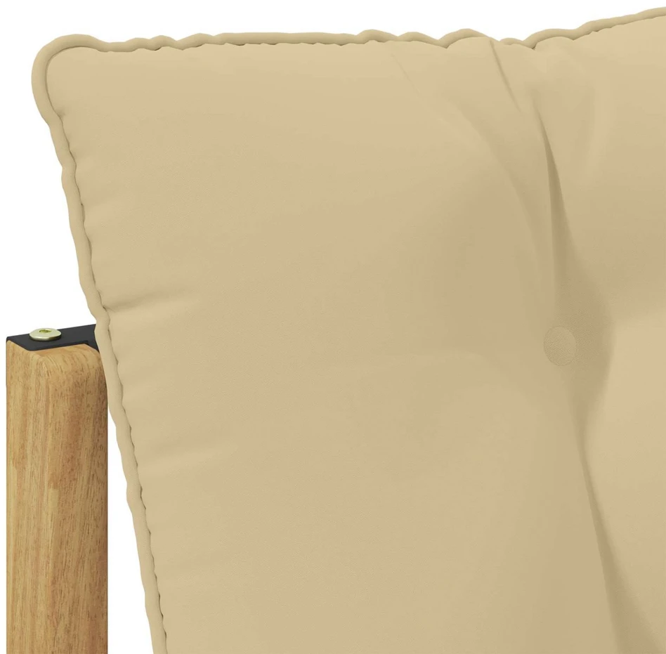 3 vnt. Lauko vidurinė ir kampinė sofa Balta