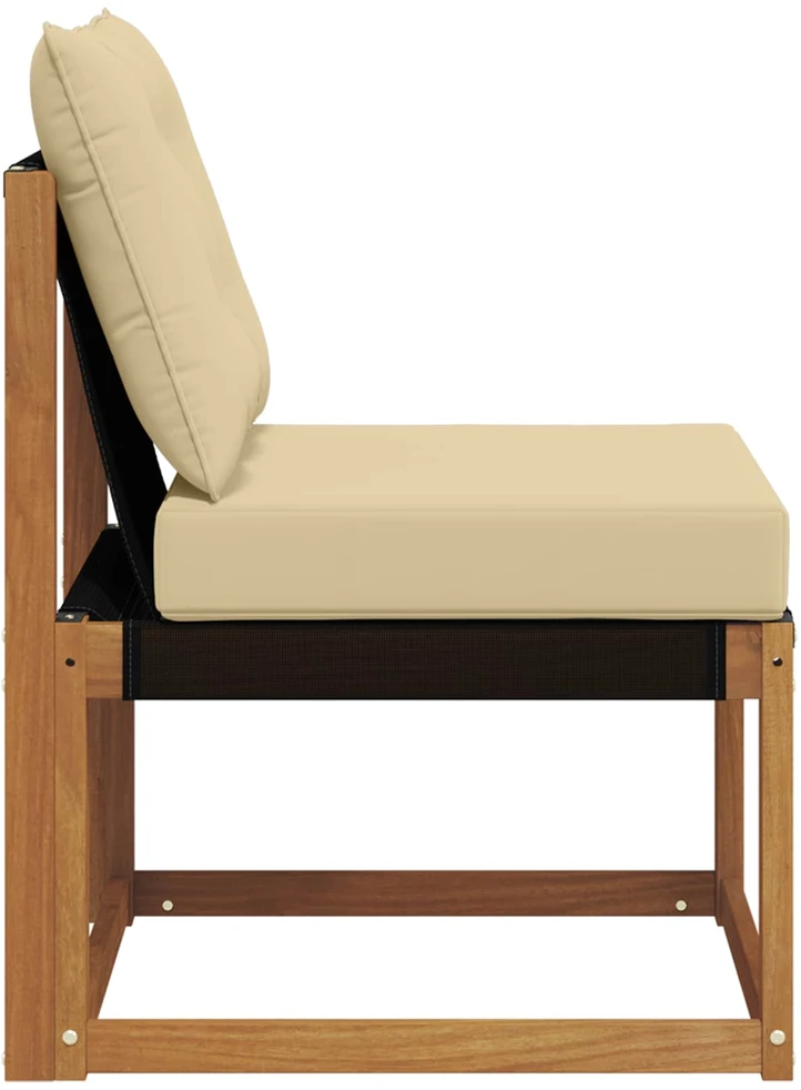 Lauko vidurinė sofa Kietas akacijos medis ir tekstilenas