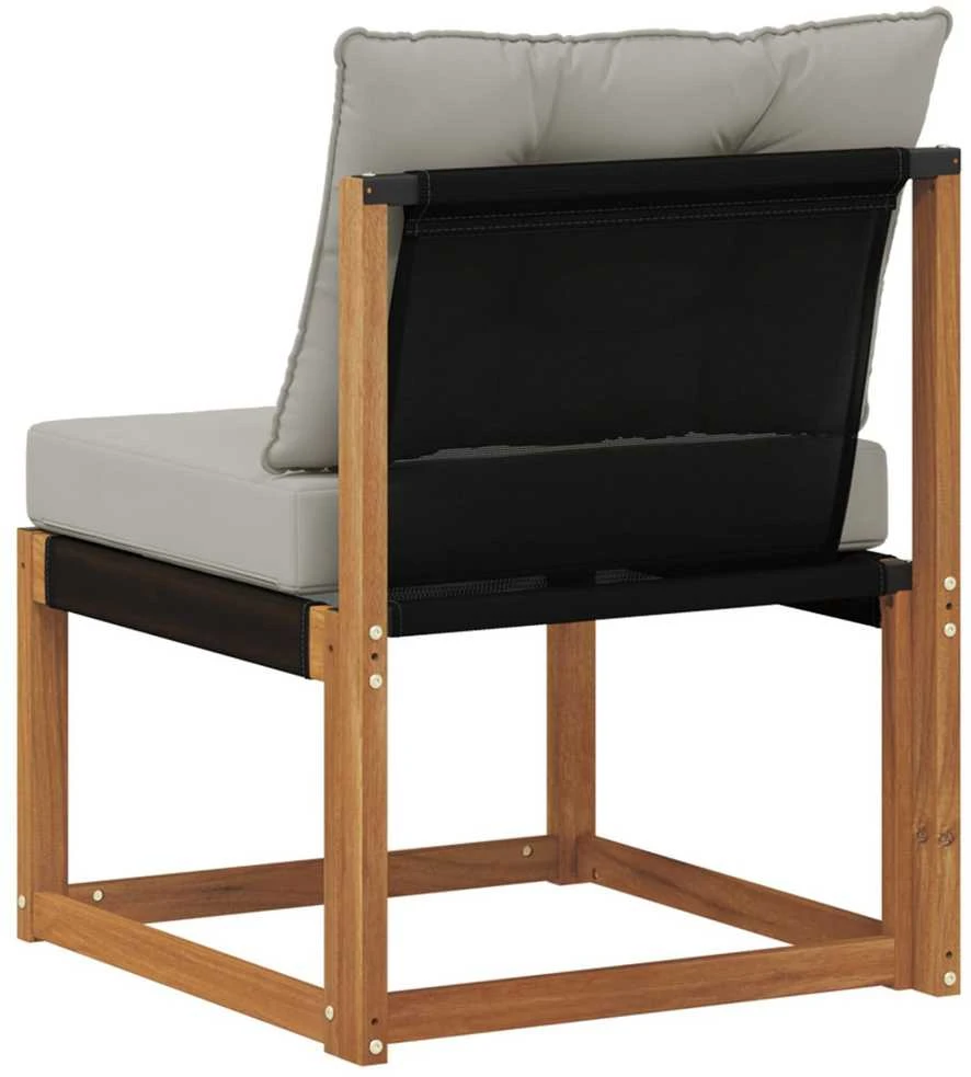 Lauko vidurinė sofa Kietas akacijos medis ir tekstilenas