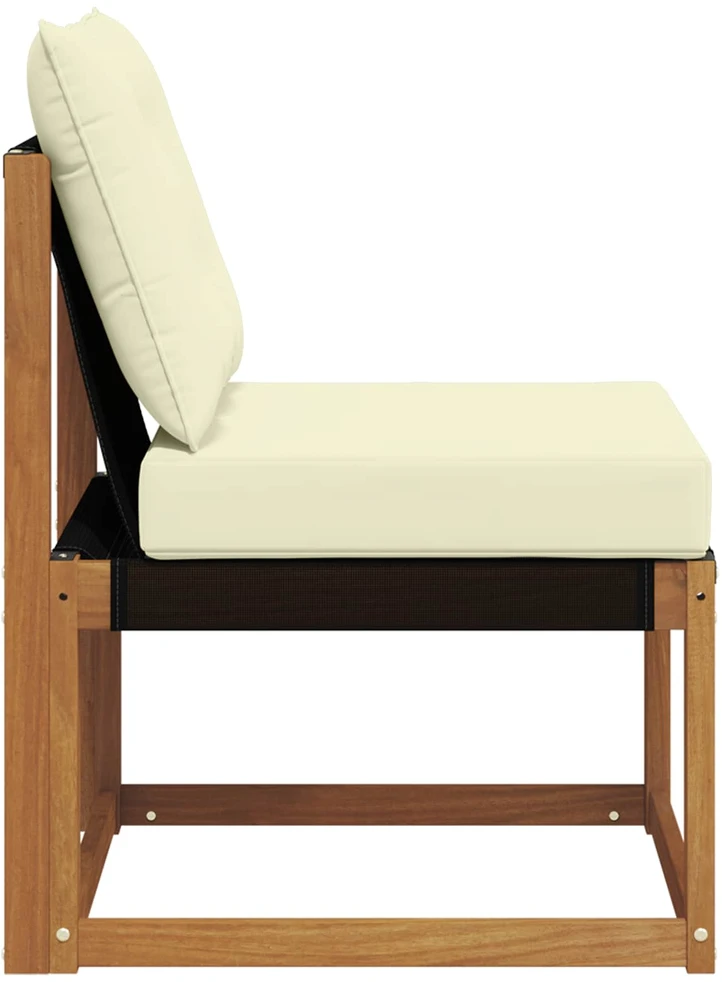 Lauko vidurinė sofa Kietas akacijos medis ir tekstilenas