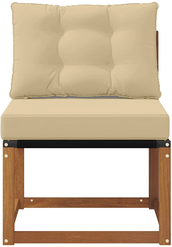 Lauko vidurinė sofa Kietas akacijos medis ir tekstilenas