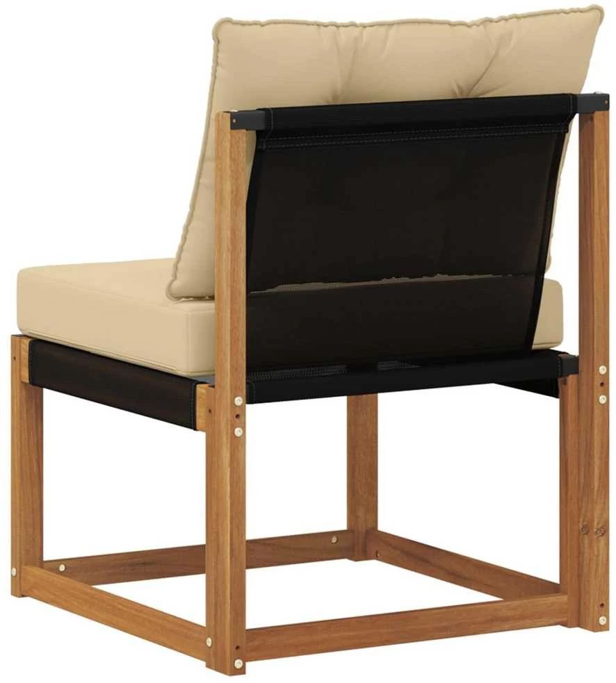 Lauko vidurinė sofa Kietas akacijos medis ir tekstilenas