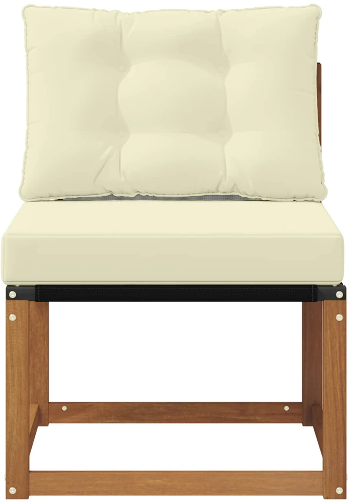Lauko vidurinė sofa Kietas akacijos medis ir tekstilenas