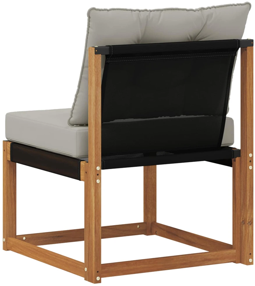 Lauko vidurinė sofa Kietas akacijos medis ir tekstilenas