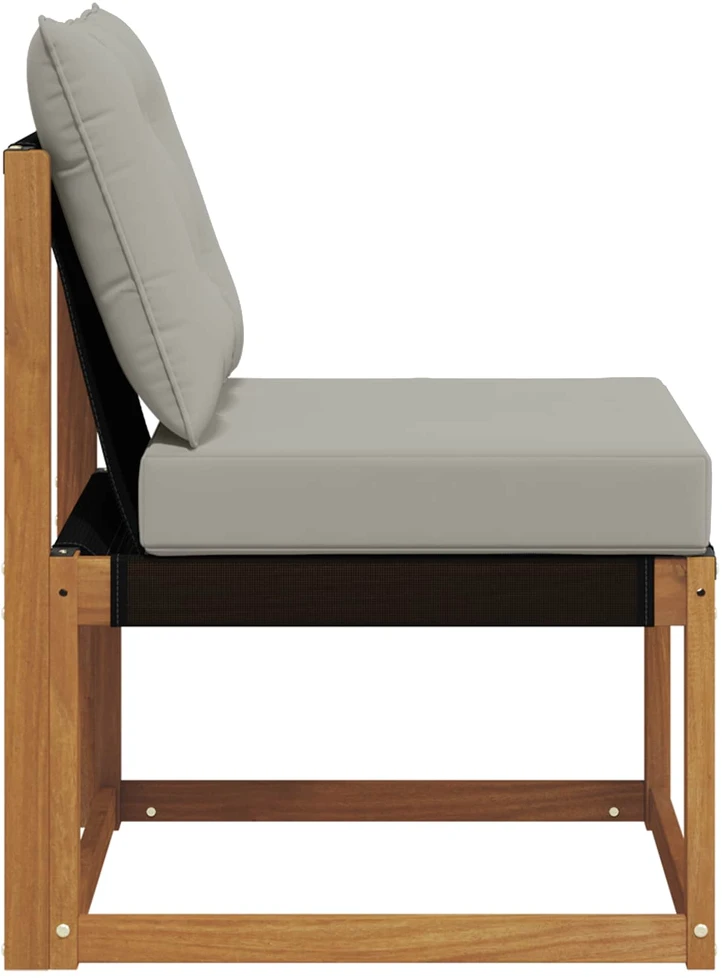 Lauko vidurinė sofa Kietas akacijos medis ir tekstilenas
