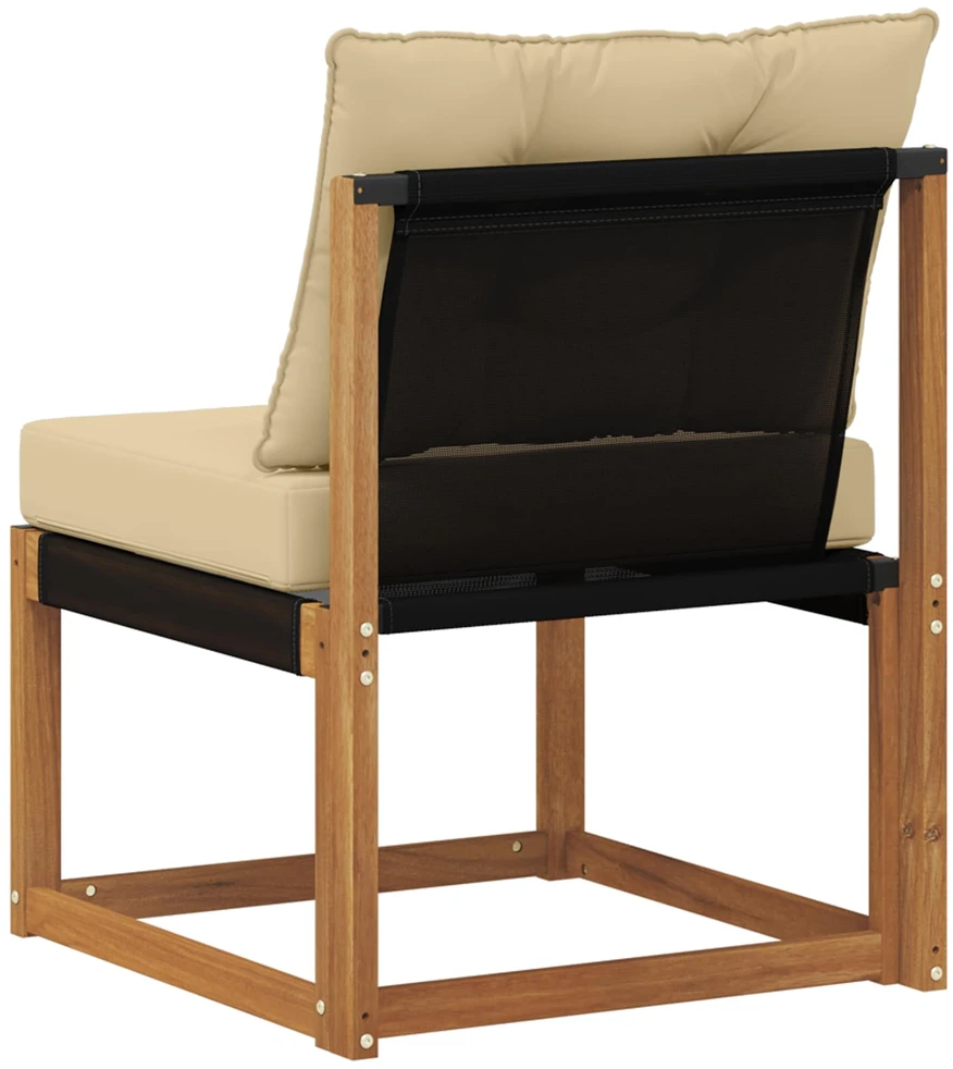 Lauko vidurinė sofa Kietas akacijos medis ir tekstilenas